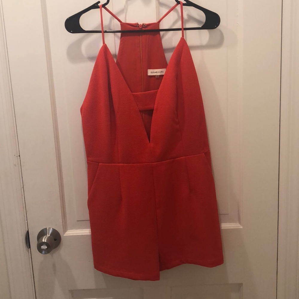 Red romper - Picture 2 of 4